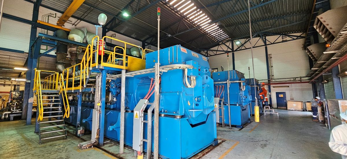 Generator engines in the Block 8 power plant